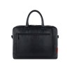 Портфель мужской BUGATTI КЛАРК | CLARK, чёрный, воловья кожа/полиэстер, 40х9,5х29 см, 10 л