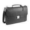Портфель BUGATTI РОМАНО | ROMANO 15'', чёрный, натуральная воловья кожа, 39х8х30 см