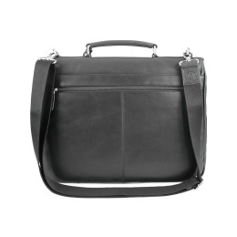 Портфель BUGATTI РОМАНО | ROMANO 15'', чёрный, натуральная воловья кожа, 39х8х30 см
