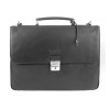 Портфель BUGATTI РОМАНО | ROMANO 15'', чёрный, натуральная воловья кожа, 39х8х30 см
