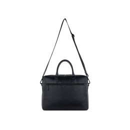 Портфель мужской BUGATTI КЛАРК | CLARK, чёрный, воловья кожа/полиэстер, 40х9,5х29 см, 10 л