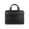 Портфель мужской BUGATTI КОМЕТА | COMET, чёрный, воловья кожа/полиэстер, 37х6х27 см