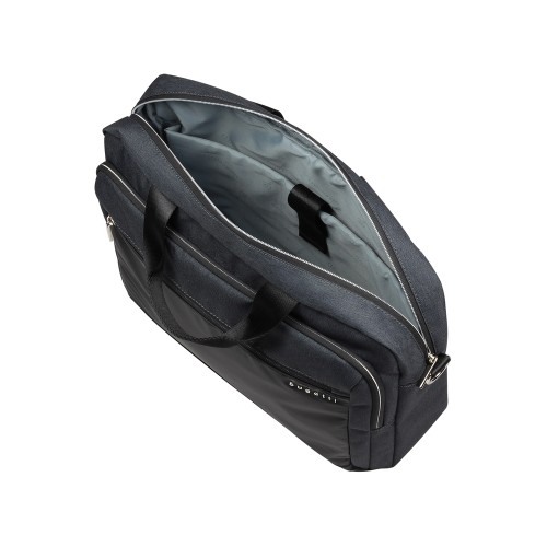 Портфель мужской BUGATTI СЕРА | SERA, антрацитовый, полиэстер, 40х11х34 см, 15 л