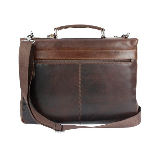 Портфель BUGATTI РОМАНО | ROMANO 15'', коричневый, натуральная воловья кожа, 40х12х30 см