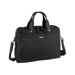 Сумка-портфель BUGATTI ВНЕ ВРЕМЕНИ ДЛЯ МУЖЧИН | CONTRATEMPO MEN, чёрная, нейлон, 38х10х28 см, 9 л