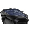 Портфель мужской BUGATTI КОМЕТА | COMET, чёрный, воловья кожа/полиэстер, 37х6х27 см