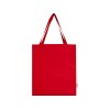 Madras эко- сумка с ластовицей из переработанного хлопка, сертифицированного согласно GRS, плотностью 140 г/м² - Красный