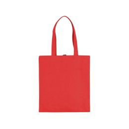 Сумка Clip из хлопка 340 г/м2 с застежкой из экокожи, красный