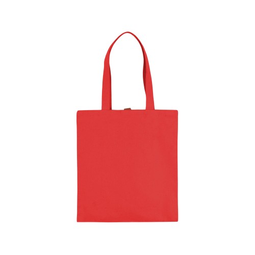 Сумка Clip из хлопка 340 г/м2 с застежкой из экокожи, красный