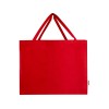 Odessa большая эко-сумка из переработанного хлопка, сертифицированного согласно GRS, плотностью 220 г/м² - Красный