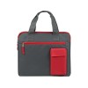 Конференц сумка "Session", серый/красный