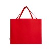Odessa большая эко-сумка из переработанного хлопка, сертифицированного согласно GRS, плотностью 220 г/м² - Красный