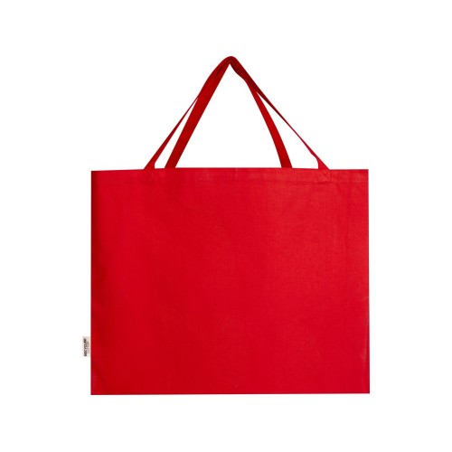 Odessa большая эко-сумка из переработанного хлопка, сертифицированного согласно GRS, плотностью 220 г/м² - Красный