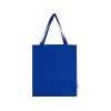Madras эко- сумка с ластовицей из переработанного хлопка, сертифицированного согласно GRS, плотностью 140 г/м² - Ярко-синий