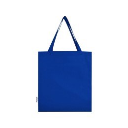 Madras эко- сумка с ластовицей из переработанного хлопка, сертифицированного согласно GRS, плотностью 140 г/м² - Ярко-синий