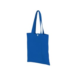 Сумка Clip из хлопка 340 г/м2 с застежкой из экокожи, синий