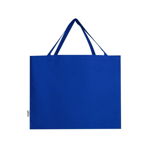 Odessa большая эко-сумка из переработанного хлопка, сертифицированного согласно GRS, плотностью 220 г/м² - Ярко-синий