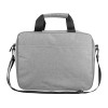 Сумка «Брейв» для документов и ноутбука 13,3", светло-серый/черный