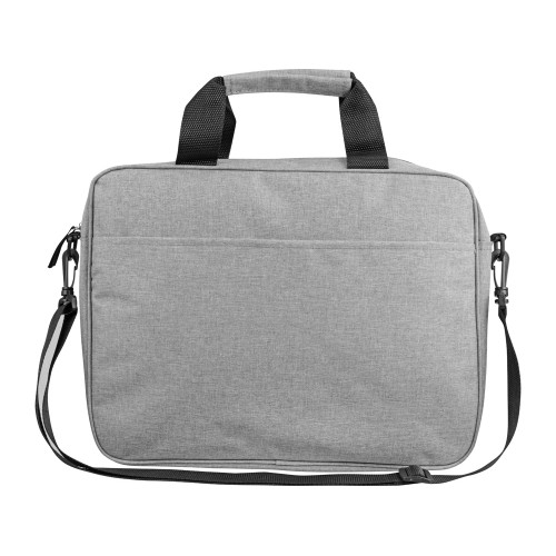 Сумка «Брейв» для документов и ноутбука 13,3", светло-серый/черный