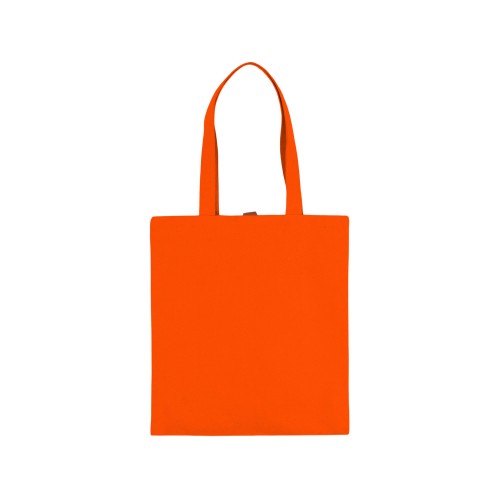 Сумка Clip из хлопка 340 г/м2 с застежкой из экокожи, оранжевый