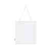 Madras эко- сумка с ластовицей из переработанного хлопка, сертифицированного согласно GRS, плотностью 140 г/м² - Белый