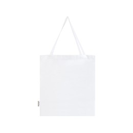 Madras эко- сумка с ластовицей из переработанного хлопка, сертифицированного согласно GRS, плотностью 140 г/м² - Белый