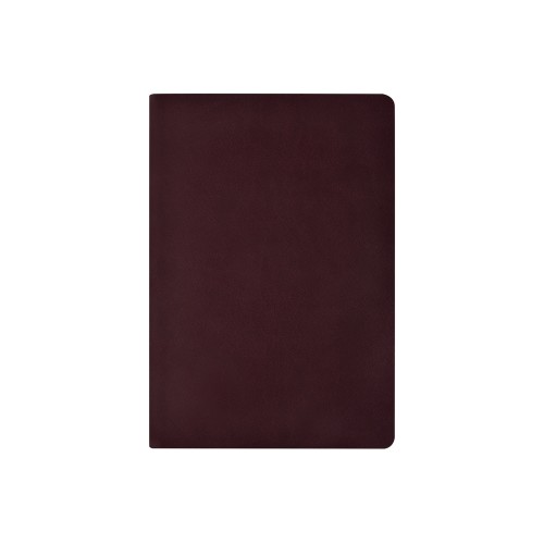 Бизнес тетрадь А5 "Megapolis flex" 60 л. soft touch клетка, бордовый