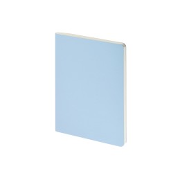 Бизнес тетрадь А5 "Megapolis flex" 60 л. soft touch клетка, зефирный голубой