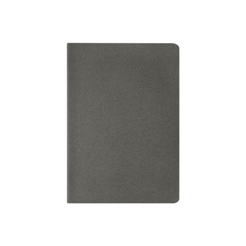 Бизнес тетрадь А5 "Megapolis flex" 60 л. soft touch клетка, серый