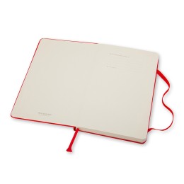 Записная книжка Moleskine Classic (в линейку) в твердой обложке, Large (13х21см), красный