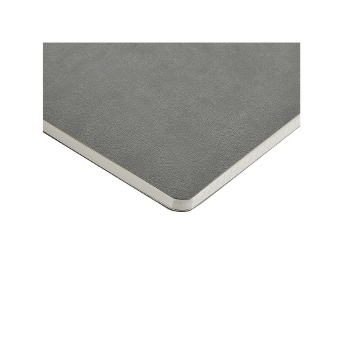 Бизнес тетрадь А5 "Megapolis flex" 60 л. soft touch клетка, светло-серый