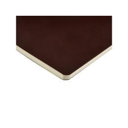 Бизнес тетрадь А5 "Megapolis flex" 60 л. soft touch клетка, коричневый