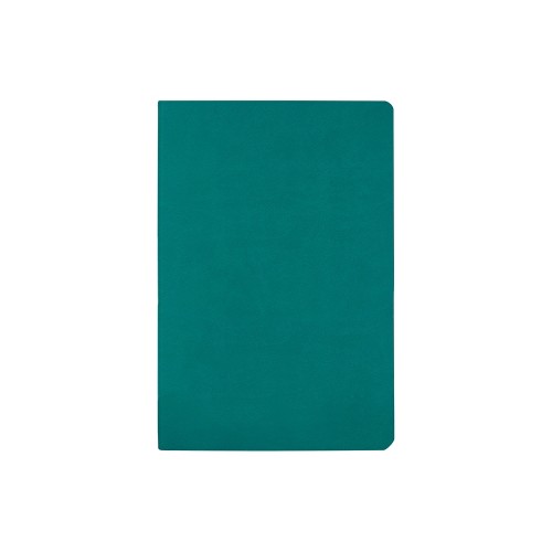 Бизнес тетрадь А5 "Megapolis flex" 60 л. soft touch клетка, морская волна