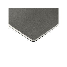 Бизнес тетрадь А5 "Megapolis flex" 60 л. soft touch клетка, серый