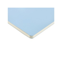 Бизнес тетрадь А5 "Megapolis flex" 60 л. soft touch клетка, зефирный голубой