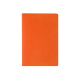 Бизнес тетрадь А5 "Megapolis flex" 60 л. soft touch клетка, оранжевый