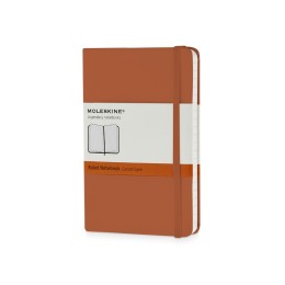 Записная книжка Moleskine Classic (в линейку) в твердой обложке, Pocket (9x14см), оранжевый коралл