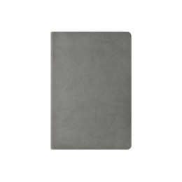 Бизнес тетрадь А5 "Megapolis flex" 60 л. soft touch клетка, светло-серый