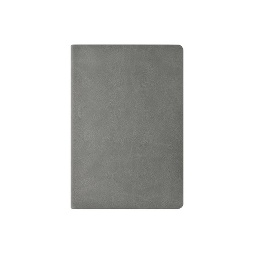 Бизнес тетрадь А5 "Megapolis flex" 60 л. soft touch клетка, светло-серый