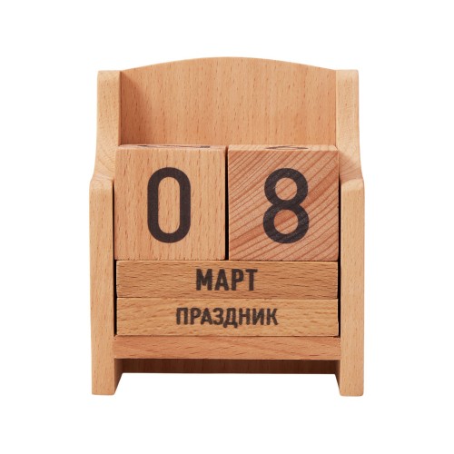 "Вечный" календарь из бука