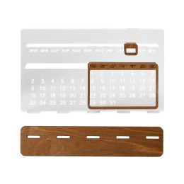 Вечный календарь Evermore 210х127 мм: фанера 3 мм, орг стекло 4 мм, упаковка в плотный крафт конверт