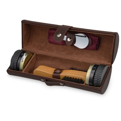 Набор для чистки обуви "Сапфир", коричневый