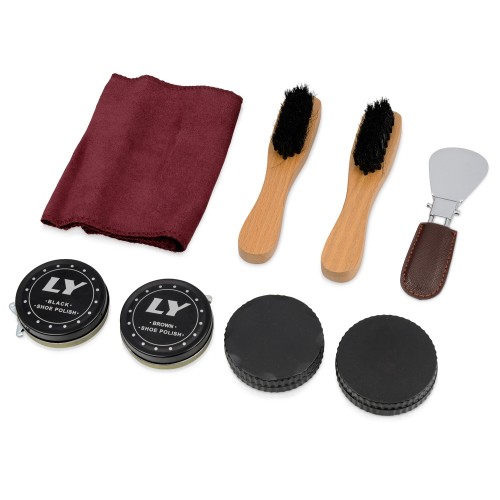 Набор для чистки обуви "Сапфир", коричневый