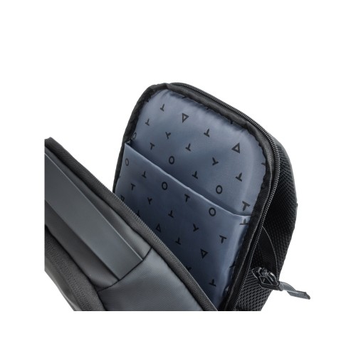 Рюкзак на одно плечо TORBER ЭКСТРИМ, оранжевый/чёрный, 20 х 8 х 31 см, 5л