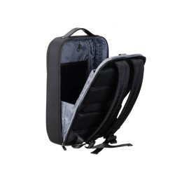 Рюкзак TORBER ВОЯЖ с отделением для ноутбука 15,6'', черный, нейлон/микрофибра, 30x12x42 см, 14л