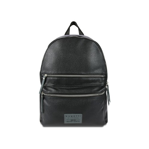 Рюкзак BUGATTI МОТОБАЙК D | MOTO D 13'', чёрный, полиуретан, 32х16х40 см, 14 л