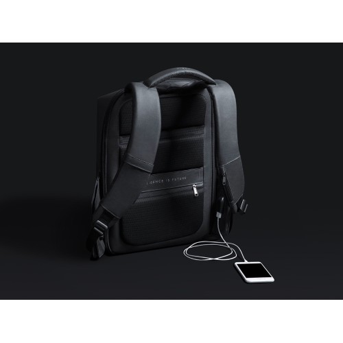 Водостойкий антикражный рюкзак Hipack для ноутбука 15.6", черный