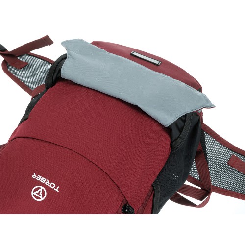 Туристический рюкзак TORBER КЕМПИНГ, бордовый, полиэстер, 26 х 48 х 12 см