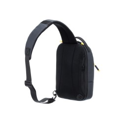 Рюкзак TORBER ВОЯЖ на одно плечо, серый, полиэстер 900D, 20х10х30 см, 5 л