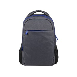 Рюкзак «Metropolitan», серый с синей молнией